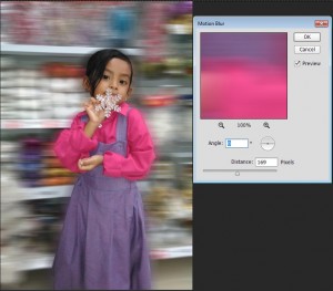 Hasil Motion Blur