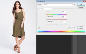 Mengganti Variasi Warna Kostum Pada Model Dengan Photoshop