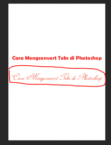 Cara Mengconvert Teks di Photoshop-3