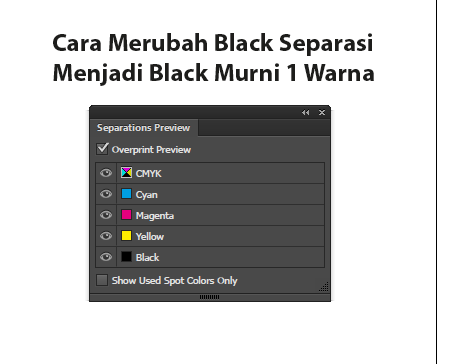 Perbedaan Black Separasi Dengan Black Murni 1 Warna