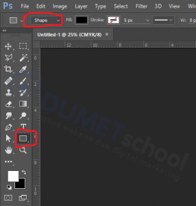 Perbedaan Membuat Objek Menggunakan Pixel Dan Shape Di Photoshop-1