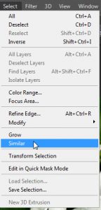 Seleksi Objek Warna yang Sama dengan Bantuan Grow dan Similar
