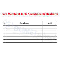Cara Membuat Table Sederhana Di Illustrator