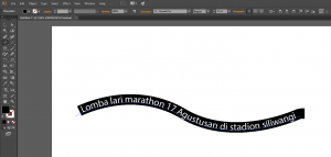 Cara Membuat Teks Beralur Di Illustrator-5