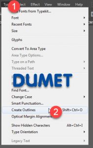 Memberi Efek 3D Pada Teks di Adobe Illustrator