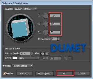 Memberi Efek 3D Pada Teks di Adobe Illustrator