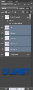 Memberi Efek 3D pada Teks dengan Menggunakan Adobe Photoshop