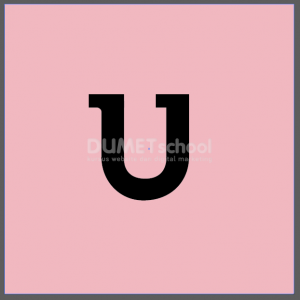 Tutorial Membuat Lettering Huruf Alfabet U Menjadi Logo