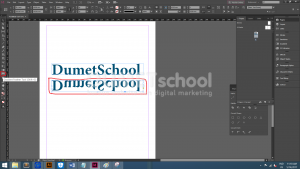 Cara Membuat Bayangan Mirror Berwarna Pada Teks Di Indesign-5