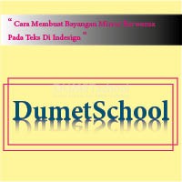 Cara Membuat Bayangan Mirror Berwarna Pada Teks Di Indesign