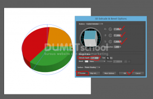 Cara Membuat Diagram Lingkaran Model 3D di Illustrator-6