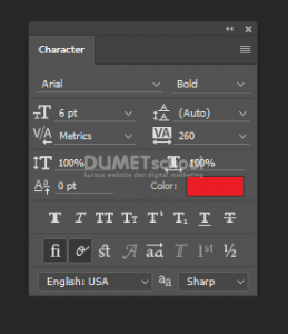 Cara Mengatur Jarak Teks Di Photoshop-4