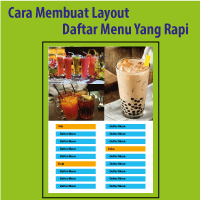 Cara Membuat Layout Daftar Menu Yang Rapi