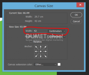 Cara Menambah Area Lembar Kerja (Canvas) Di Photoshop-4