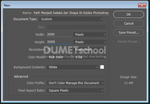 Cara Merubah Path Menjadi Seleksi dan Shape Di Adobe Photoshop