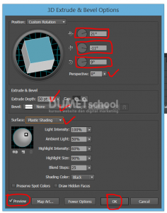 Cara Membuat Icon Gear 3D Di Illustrator-11