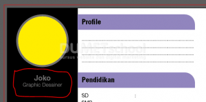 Cara Membuat Curriculum Vitae Sederhana Dengan Illustrator-13
