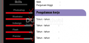 Cara Membuat Curriculum Vitae Sederhana Dengan Illustrator-20