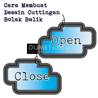 Cara Membuat Desain Cuttingan Bolak Balik