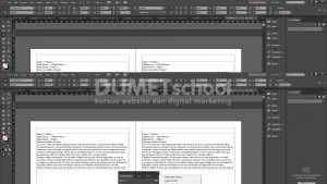 Cara Memerge Data di software Pengolah Gambar Adobe Indesign