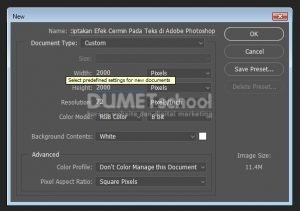 Cara Menciptakan Efek Cermin Pada Teks di Adobe Photoshop