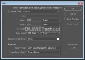 Cara Menginstall Custom Brush Tool di Sofware Adobe Photoshop