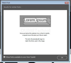 Memanfaatkan Fitur Match Font Pada Software Pengolah Gambar Adobe Photoshop