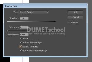 Mengenal Clipping Path pada Software Pengolah Gambar Adobe Indesign