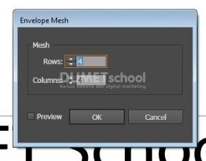 Cara Mendistorsi Sebuah Teks Pada Software Pengolah Gambar Adobe Illustrator