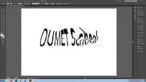 Cara Mendistorsi Sebuah Teks Pada Software Pengolah Gambar Adobe Illustrator