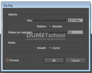Cara Membuat Garis Zig-Zag Pada Software Pengolah Gambar Adobe Illustrator