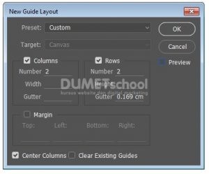 Cara Membuat Guide Coloum pada Software Pengolah Gambar Adobe Photoshop