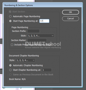 Cara Mengatur Penomoran Halaman pada Software Pengolah Gambar Adobe Indesign