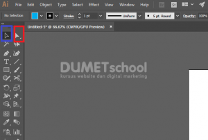 Fungsi Direct Selection Tool di Adobe Illustrator - AAAA