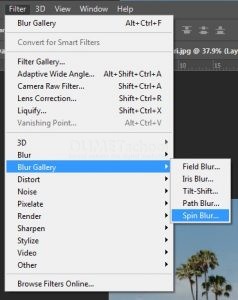 Memberi Efek Spin Blur Pada Software Pengolah Gambar Adobe Photoshop