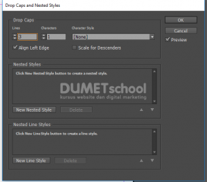 Mengenal Dropcaps pada Software Pengolah Gambar Adobe Indesign