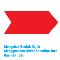 Mengubah Bentuk Objek Menggunakan Direct Selection Tool Dan Pen Tool