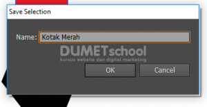 Menyimpan Seleksi pada Software Pengolah Gambar Adobe Illustrator CS6
