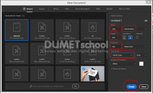 Cara Membuat Banner Seminar Untuk Dicetak - 1