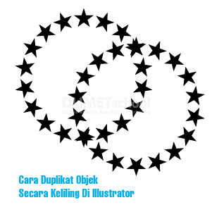 Cara Duplikat Objek Secara Keliling Di Illustrator