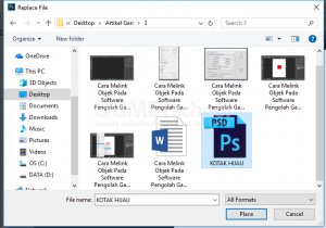 Cara Melink Objek Pada Software Pengolah Gambar Adobe Photoshop