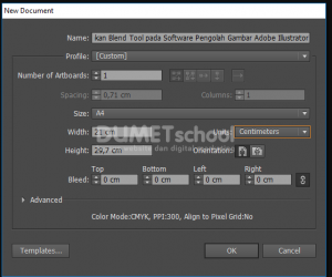 Cara Menggunakan Blend Tool pada Software Pengolah Gambar Adobe Illustrator
