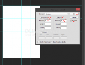 Cara Cepat Membagi Kolom dan Baris Di Photoshop - 3