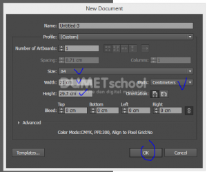 Cara Mengatur Teks Di Adobe Illustrator - 1