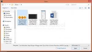 Cara Menseleksi Objek Dengan Menggunakan Quick Mask di Adobe Photoshop