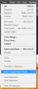 Cara Menseleksi Objek Dengan Menggunakan Quick Mask di Adobe Photoshop