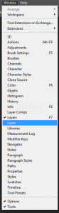 Cara Memanfaatkan Fitur Learn di Adobe Photoshop Untuk Belajar Desain