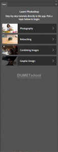 Cara Memanfaatkan Fitur Learn di Adobe Photoshop Untuk Belajar Desain