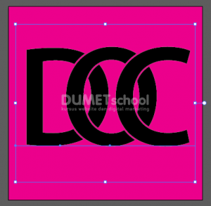 Cara Membuat Efek Teks Overlapping Di Illustrator - 5