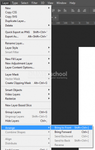 Merubah Posisi Layer Dengan Memanfaatkan Fitur Arrange di Adobe Photoshop